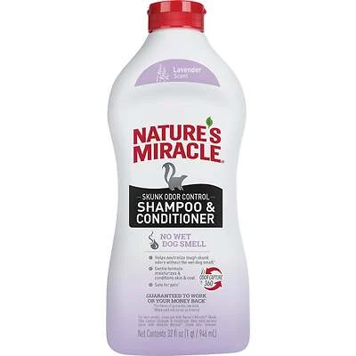 Nature's Miracle P-98422 Skunk Odor Shampoo & Conditioner, 32 fl-oz.