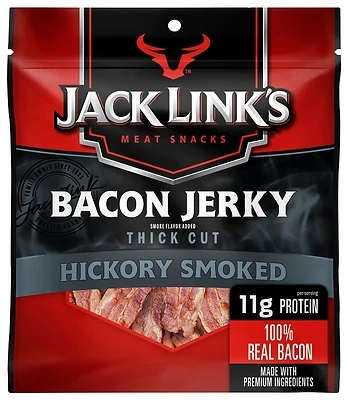 Jack Link's Bacon Jerky, Hickory Smoked, 2.5 oz. Bag