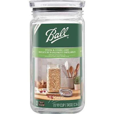 Stack & Store Glass Storage Jar, 79 oz.