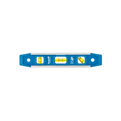 9 Inch Aluminum Magnetic Torpedo Level With 3 Vials - Model 581-9