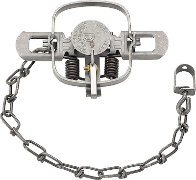 Coil Spring Animal Trap, Mink/Muskrat, 4 In.