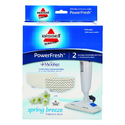 Bissell 5938 PowerFresh Mop Pad Kit, 2-Pack Microfiber