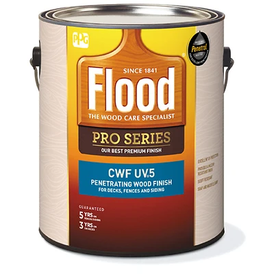 Flood FLD566-01 CWF-UV5 Penetrating Wood Finish, Cedar, 1 Gallon