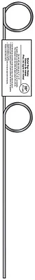 Sign Stake, Metal Pigtail, 28-In.