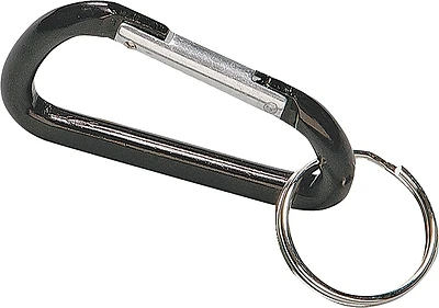 Hy-Ko KC127 C-Clip Key Ring, Aluminum, 3-1/8 In.
