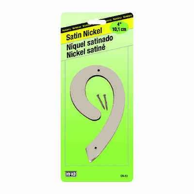 Hy-Ko SN-40/9 House Number 9, Zinc Nickel Finish, 4-In.