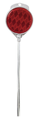 Hy-Ko DM100R36 Round Red Aluminum Driveway Marker, 36 In.
