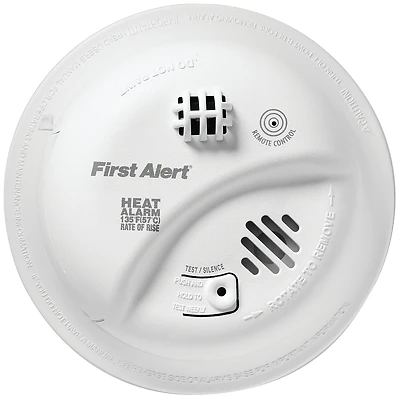 First Alert HD6135FB Heat Alarm, Hardwired with Battery Backup