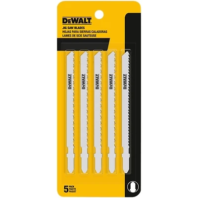 T-Shank Cobalt Steel Jigsaw Blades, 4 In., 6-TPI, 5-Pk.