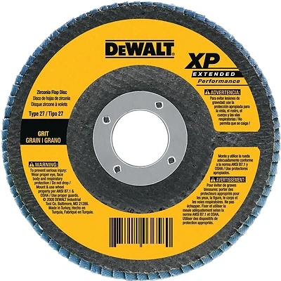 4-1/2 In. 80-Grit Zirconia Flap Disc