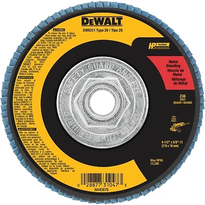 Type 29 Flap Disc, 4-1/2 x 5/8 In.-11