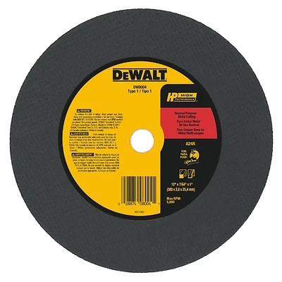 Cutting Wheel, General Purpose, 1 x 7/64 x 12 In.
