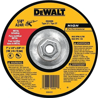 General-Purpose Metal-Cutting Wheel, 7 In.