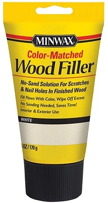 Minwax 448540000 Stainable Wood Filler, White, 6 Oz.