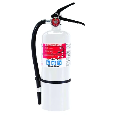 Rechargeable Fire Extinguisher, White, 2A: 10-B:C