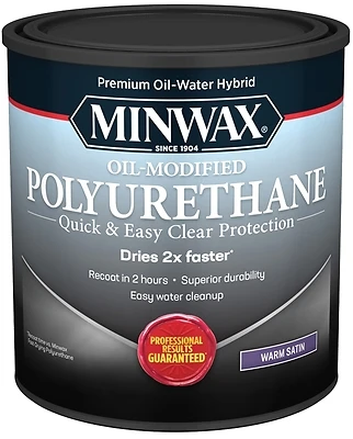 Fast Dry Polyurethane, Water-Based, Satin, Qt.