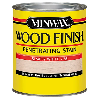 Minwax 227654444 Penetrating Wood Finish, Oil Based, Simply White, 1/2 Pt.