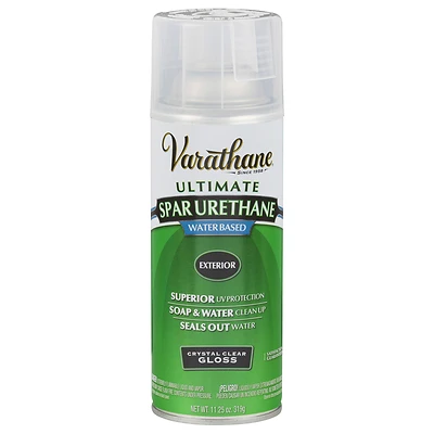 Varathane 250081 Spar Urethane Spray, Gloss Clear, 11.25 oz.