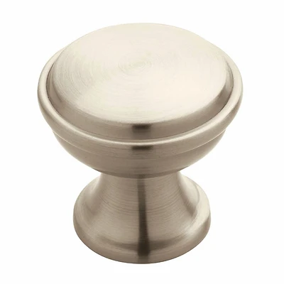 Amerock BP53718G10 Westerly Round Cabinet Knob, Satin Nickel, 1-3/16 In.