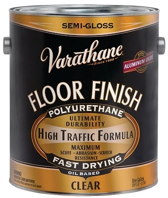 Semi-Gloss Oil-Base Premium Polyurethane Floor Finish, 1-Gallon