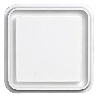 Broan BP20 Bath Fan Grille, 10 In. x 10 In., White, Plastic