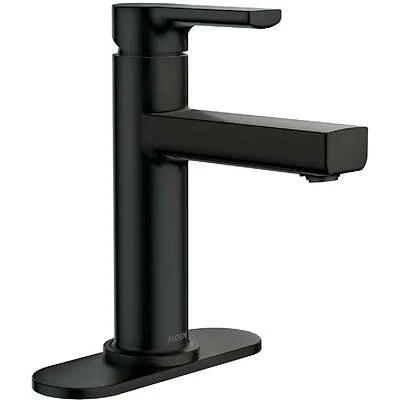 Rinza Matte Black 1-handle Lever Centerset Bathroom Faucet 84627bl