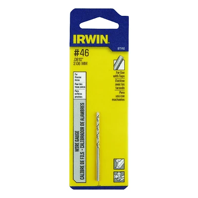 #46 Bright High Speed Steel Wire Gauge Drill Bit 2-1/8 In. Length