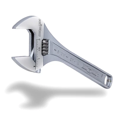 Channellock 810W WideAzz Adjustable Wrench, 10 In., Chrome Vanadium Steel