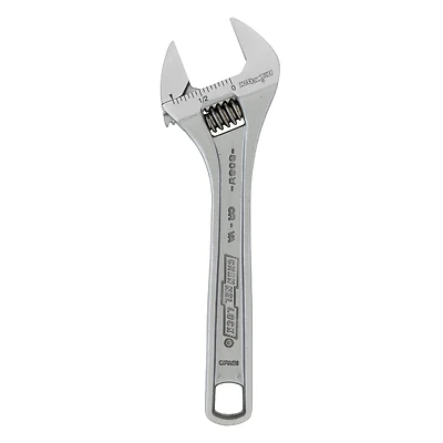 Channellock 806W Adjustable Wrench, 6-1/4 In., Chrome Vanadium Steel