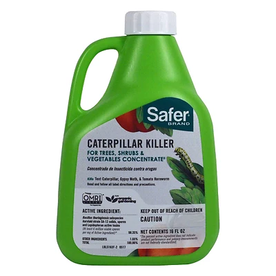 Safer 5163-6 Caterpillar Killer II Concentrate, 16 oz.