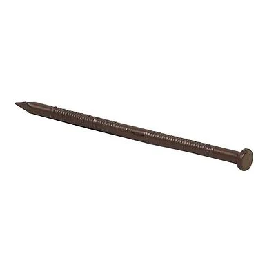 1-5/8 In. Dark Brown Ring Shank Paneling Nails - 16-1/2 Gauge, 186 Count