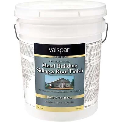5 Gallon White Semi-gloss Direct To Metal Building Paint