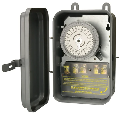 Southwire 59104RWD Woods Outdoor Heavy Duty Mechanical Timer, 40A, 24 Cycles