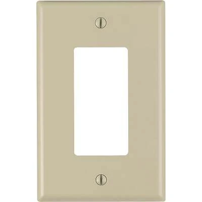 Decora 1-gang Thermoplastic Nylon Mid-way Rocker Wall Plate, Ivory