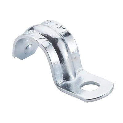 Halex 96111 1-Hole Rigid Conduit Strap, 1/2 in, Steel, Galvanized