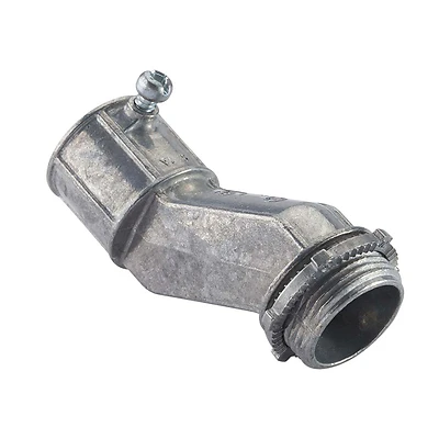 Halex 90371 EMT Offset Connector, Set-Screw, Zinc, 1/2-In.