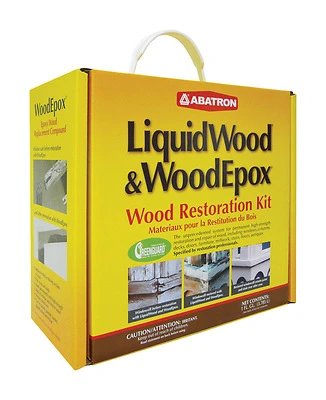 Abatron WR4QKR Wood Restoration Kit, Epoxy & Filler, 128-oz.