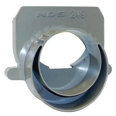 Gray Offset End Outlet, 3 & 4 In.