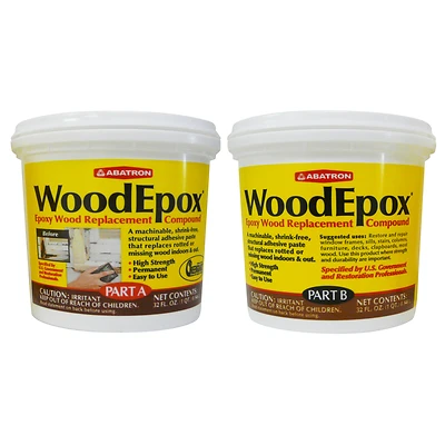 Abatron WE2QKR WoodEpox Epoxy Wood Filler, 64 Oz.