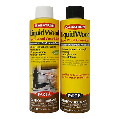 Abatron LWAB6OR LiquidWood Epoxy Wood Hardener, 12 Oz.
