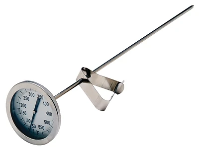 Bayou Classic 5025 Fryer Thermometer, 50-750°F, 12 In. Stem