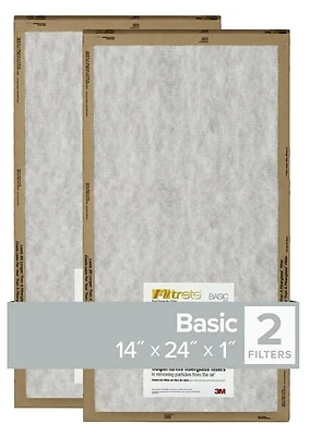 14x24 x 1 In. Flat Panel Air Filter, 2-Pk.