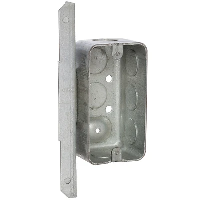 A-Bracket Handy Electrical Box, Steel, 4 x 1-7/8 In. Deep