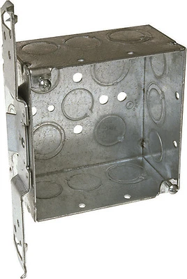 Electrical Box, TS Bracket, 2-1/8 x 4 In. Square