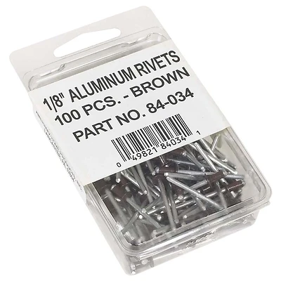 Amerimax 84034 Gutter Rivet, 1-1/2 in L, Aluminum