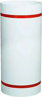 Trim Coil, White/White Painted Aluminum, 24 In. x 50 Ft.