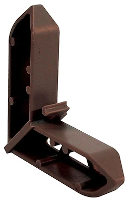 Screen Frame Corner, Bronze Plastic, 3/4 x 7/16 In., 20-Pk.