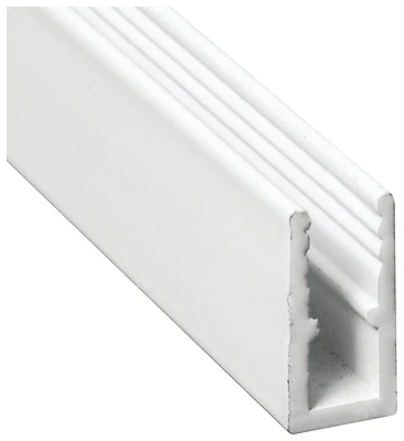 Extruded Aluminum Window Frame, White, 5/16 x 5/8 x 1/4 x 94 In.