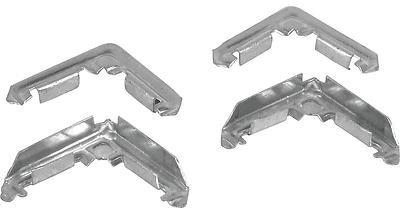 Miter Screen Frame Corners, Metal, 3/4 x 5/16 In., 100-Pk.