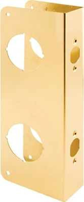 Prime-Line U 9537 Brass Door Reinforcer, 10-7/8 In., 1-3/4 In. Door